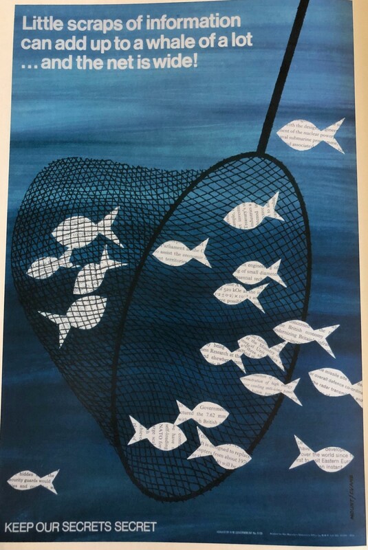 Poster of a school of fish and net