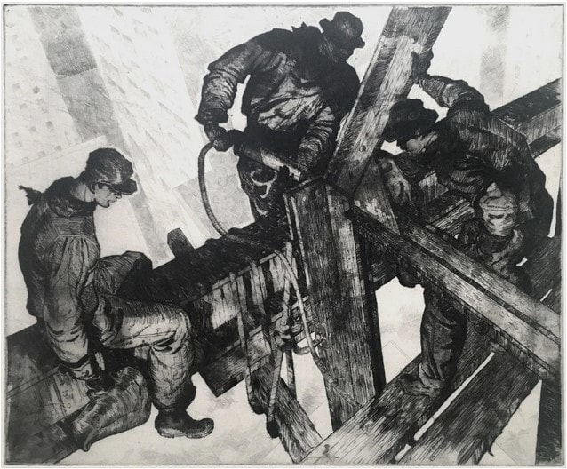 picture of men working on a skyscraper