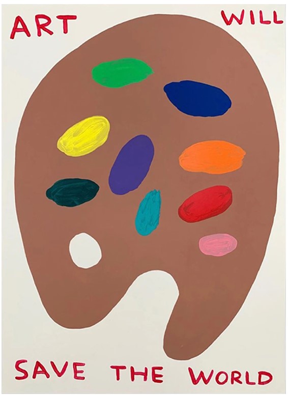 picture of artist's palette and text