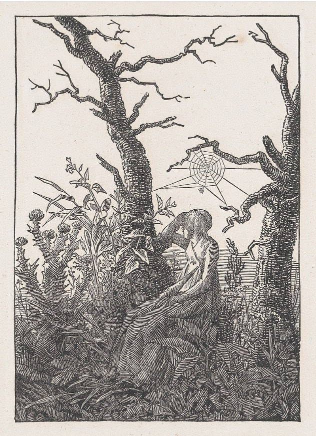 Picture of Caspar David Friedrich's drawing Woman 
