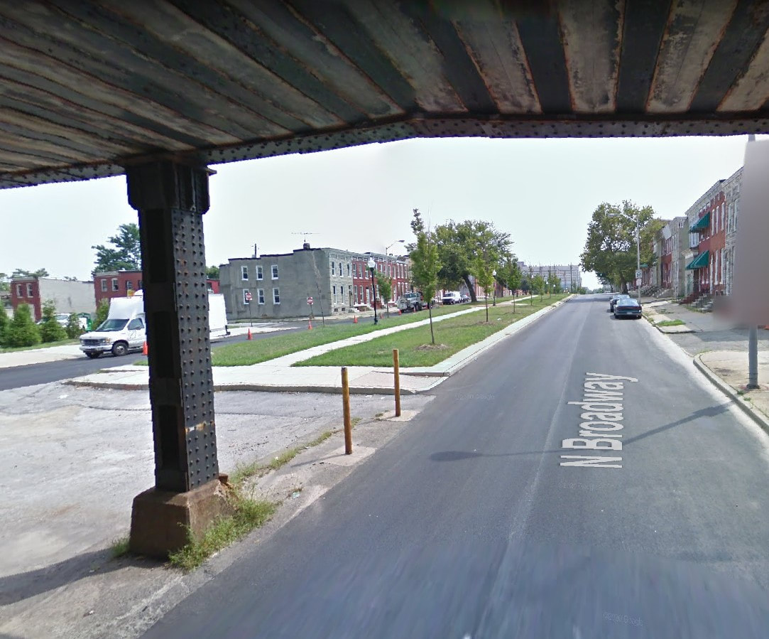 Picture of North Broadway, Baltimore Google Maps
