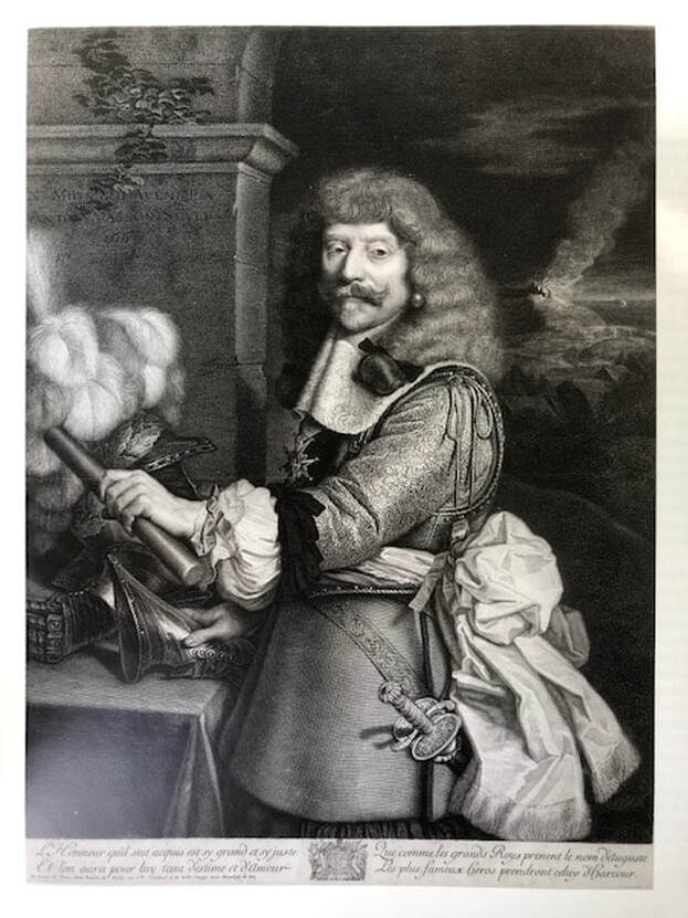 Picture of Nicolas Mignard's engraved portrait of the Count of Harcourt, 1667