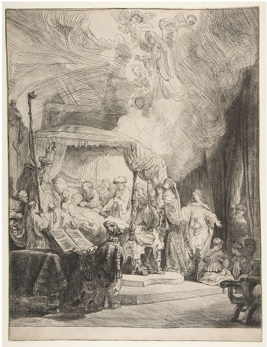 picture of a print by Rembrandt