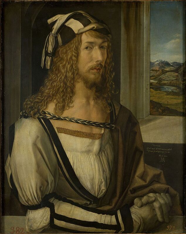 picture of a self-portrait of the artist Albrecht Durer