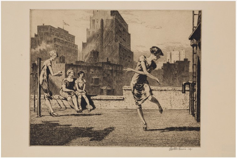 Picture of women dancing on rooftop