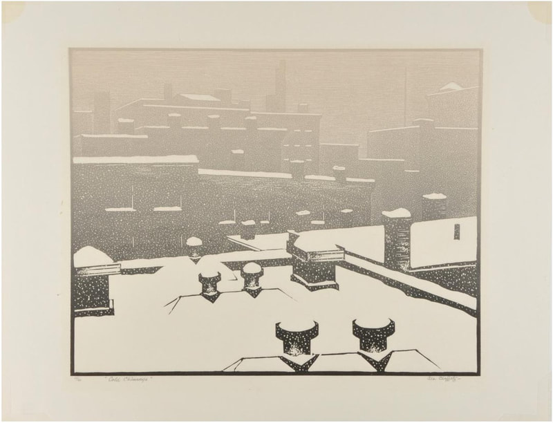 Picture of rooftops in snow