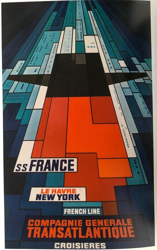 Poster of the smoke stack of a ocean liner