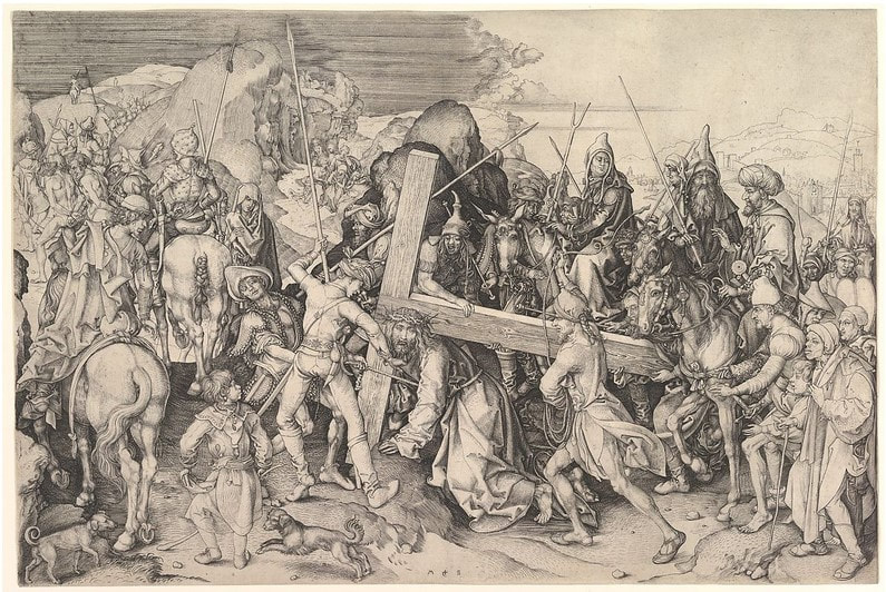 picture of a print by Schongauer