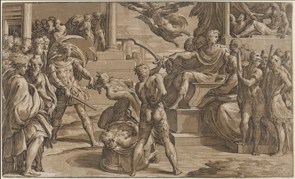picture of the martyrdom of two saints