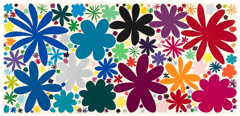 picture of colorful flower shapes