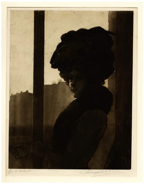 picture of woman in silhouette
