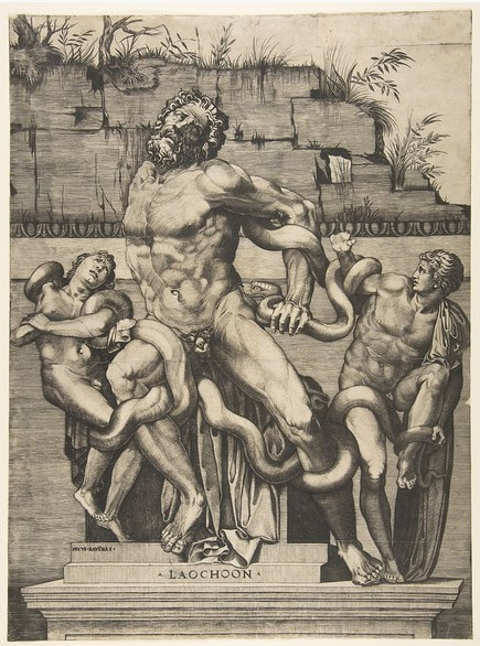 picture of the sculpture the Laocoon