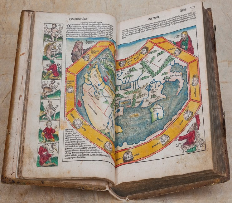 picture of a book with map