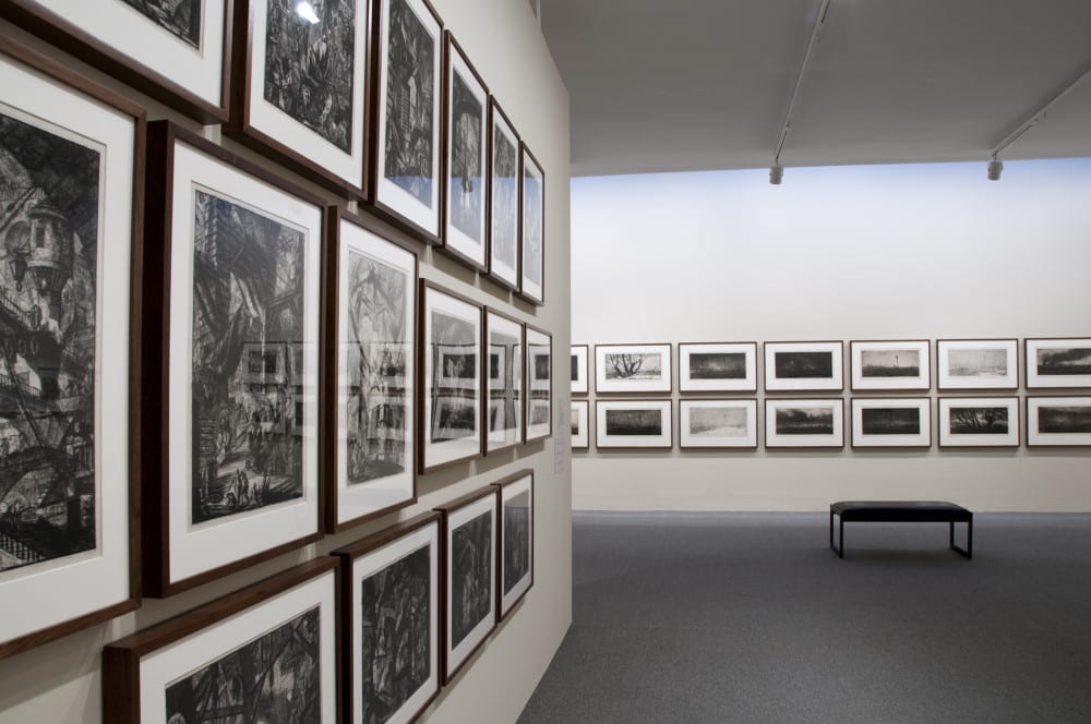 picture of frames on museum wall