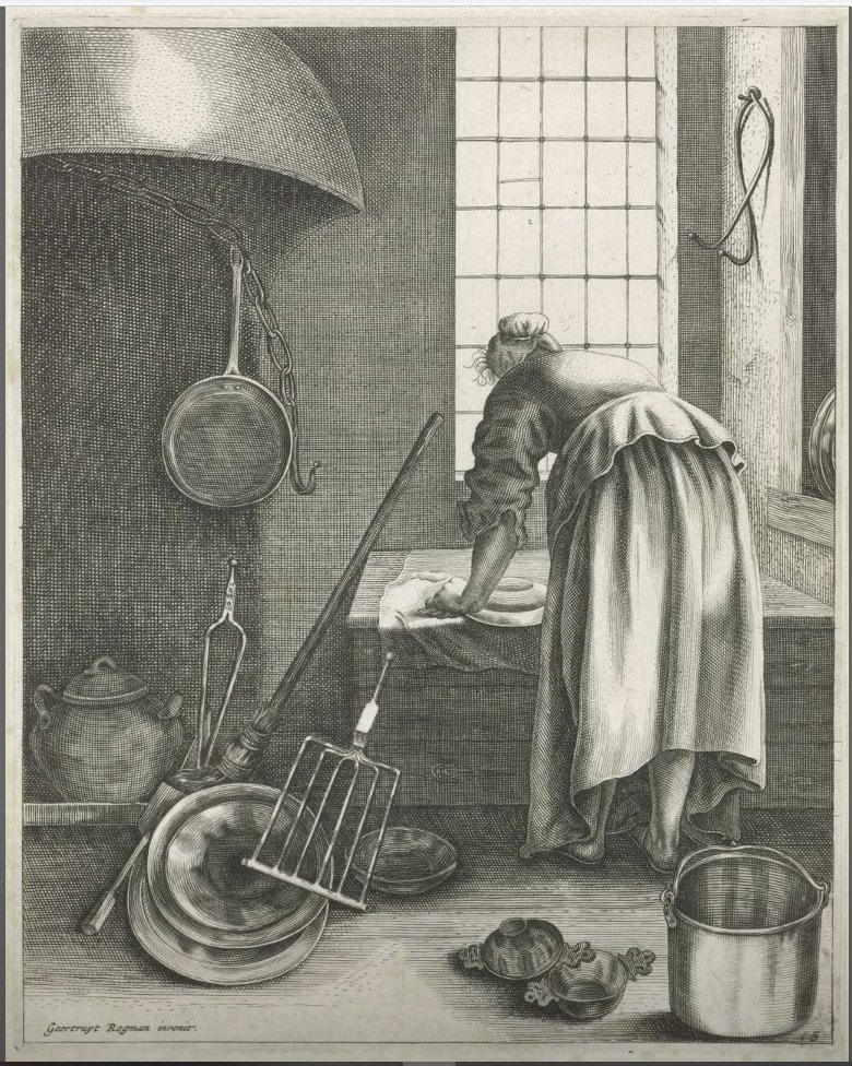 picture of a woman cleaning