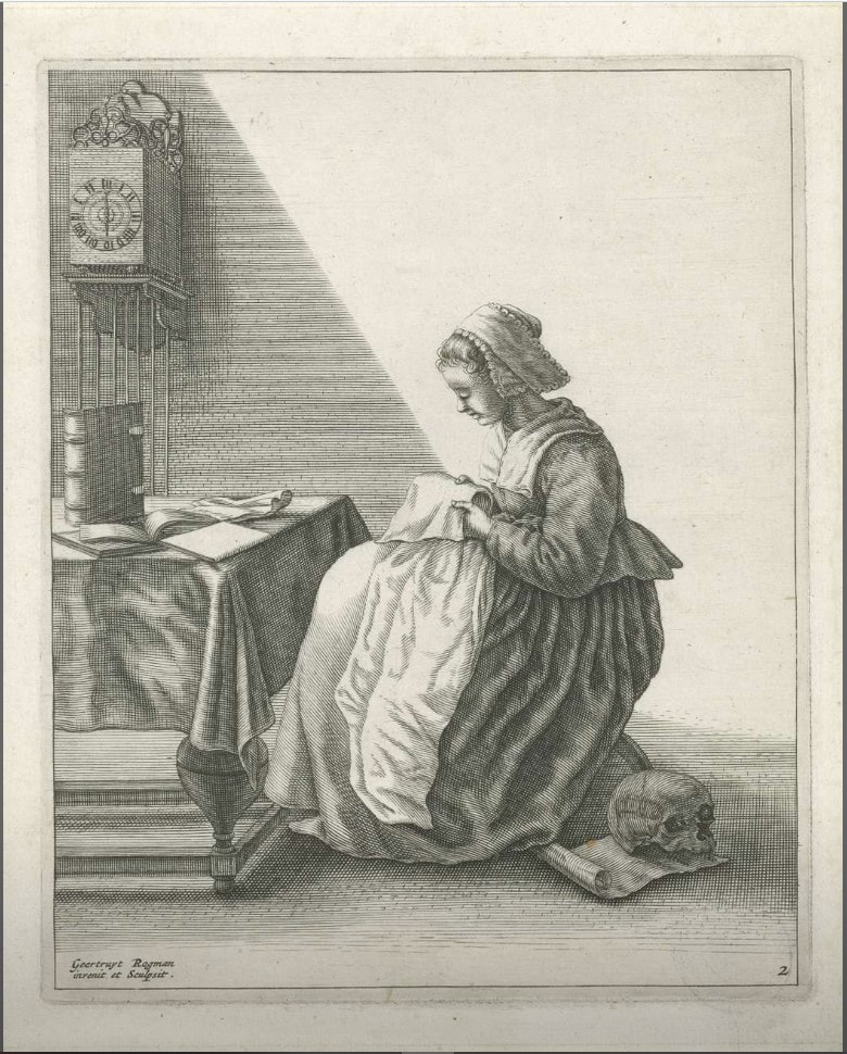 picture of a woman ruffling fabric