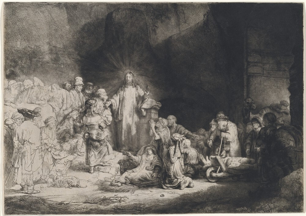 picture of Christ in the temple